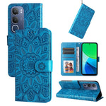 Custodia per telefono in pelle di girasole goffrata, For vivo V50, For vivo S20, For vivo S20 Pro, For vivo Y19s