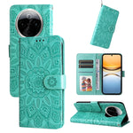 Custodia per telefono in pelle di girasole goffrata, For vivo Y300 Pro, For vivo Y38 5G / T3x 5G Global, For vivo Y100 IDN / Y200e 5G Global, For vivo Y03 4G