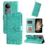 Custodia per telefono in pelle di girasole goffrata, For vivo V50, For vivo S20, For vivo S20 Pro, For vivo Y19s