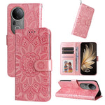 Custodia per telefono in pelle di girasole goffrata, For vivo V50, For vivo S20, For vivo S20 Pro, For vivo Y19s