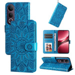 Custodia per telefono in pelle di girasole goffrata, For vivo V50 Lite 4G / 5G, For vivo Y39 5G / Y300i, For vivo Y29s 5G / Y04 4G, For vivo Y29 4G
