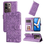 Custodia per telefono in pelle di girasole goffrata, For vivo V50 Lite 4G / 5G, For vivo Y39 5G / Y300i, For vivo Y29s 5G / Y04 4G, For vivo Y29 4G