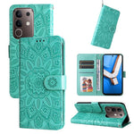 Custodia per telefono in pelle di girasole goffrata, For vivo V50 Lite 4G / 5G, For vivo Y39 5G / Y300i, For vivo Y29s 5G / Y04 4G, For vivo Y29 4G