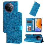 Custodia per telefono in pelle di girasole goffrata, For vivo V50 Lite 4G / 5G, For vivo Y39 5G / Y300i, For vivo Y29s 5G / Y04 4G, For vivo Y29 4G