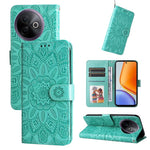 Custodia per telefono in pelle di girasole goffrata, For vivo V50 Lite 4G / 5G, For vivo Y39 5G / Y300i, For vivo Y29s 5G / Y04 4G, For vivo Y29 4G