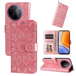 Custodia per telefono in pelle di girasole goffrata, For vivo V50 Lite 4G / 5G, For vivo Y39 5G / Y300i, For vivo Y29s 5G / Y04 4G, For vivo Y29 4G