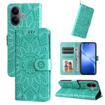 Custodia per telefono in pelle di girasole goffrata, For vivo Y500 Pro 5G, For vivo X300 Pro, For vivo X300, For vivo V60 Lite 4G / 5G