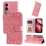 Custodia per telefono in pelle di girasole goffrata, For vivo Y31 5G 2025, For vivo Y400 5G, For vivo V60 5G Global, For vivo Y400 Pro 5G / V40e / iQOO Z9s