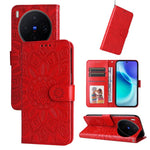 Custodia per telefono in pelle di girasole goffrata, For vivo Y500 Pro 5G, For vivo X300 Pro, For vivo X300, For vivo V60 Lite 4G / 5G