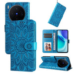 Custodia per telefono in pelle di girasole goffrata, For vivo Y500 Pro 5G, For vivo X300 Pro, For vivo X300, For vivo V60 Lite 4G / 5G