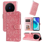 Custodia per telefono in pelle di girasole goffrata, For vivo Y500 Pro 5G, For vivo X300 Pro, For vivo X300, For vivo V60 Lite 4G / 5G