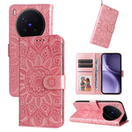 Custodia per telefono in pelle di girasole goffrata, For vivo Y500 Pro 5G, For vivo X300 Pro, For vivo X300, For vivo V60 Lite 4G / 5G