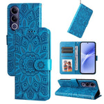 Custodia per telefono in pelle di girasole goffrata, For vivo Y600 Pro 5G, For vivo Y21 5G 2026 / vivo Y05 4G, For vivo V70 FE 5G, For vivo S50 5G / V70 5G