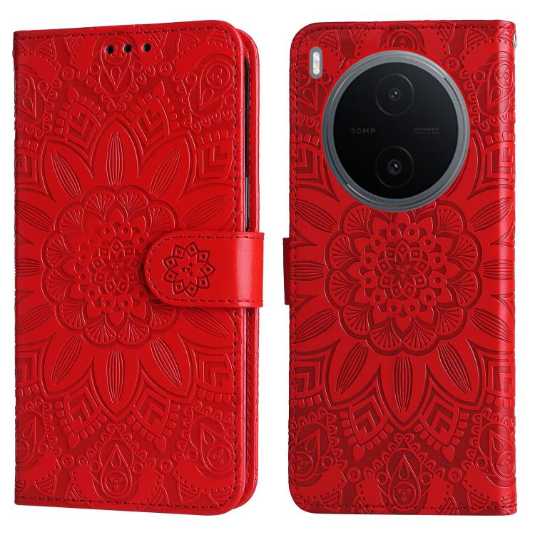 Custodia per telefono in pelle di girasole goffrata, For vivo Y600 Pro 5G, For vivo Y21 5G 2026 / vivo Y05 4G, For vivo V70 FE 5G, For vivo S50 5G / V70 5G