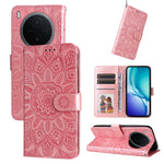 Custodia per telefono in pelle di girasole goffrata, For vivo Y600 Pro 5G, For vivo Y21 5G 2026 / vivo Y05 4G, For vivo V70 FE 5G, For vivo S50 5G / V70 5G