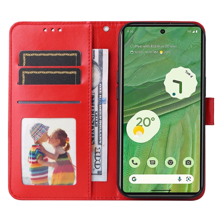 Custodia per telefono in pelle di girasole goffrata, For Google Pixel 7