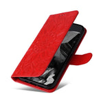 Custodia per telefono in pelle di girasole goffrata, For Google Pixel 9 Pro, For Google Pixel 9, For Google Pixel 8a, For Google Pixel 8 Pro