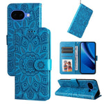Custodia per telefono in pelle di girasole goffrata, For Google Pixel 11 Pro XL, For Google Pixel 11 / Pixel 11 Pro, For Google Pixel 10a, For Google Pixel 9a
