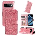 Custodia per telefono in pelle di girasole goffrata, For Google Pixel 11 Pro XL, For Google Pixel 11 / Pixel 11 Pro, For Google Pixel 10a, For Google Pixel 9a
