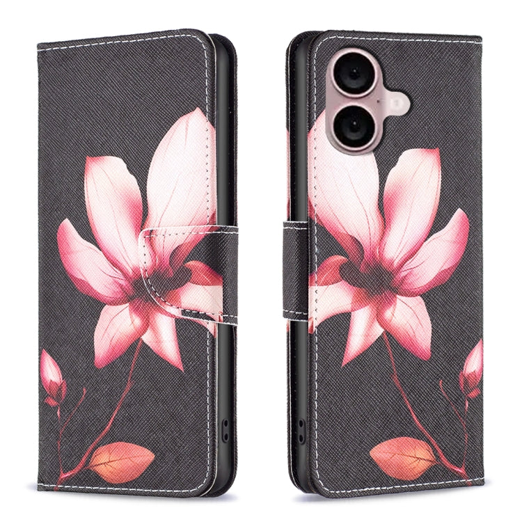 Custodia in pelle colorata per iPhone 16 Plus