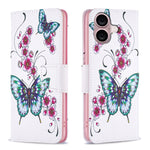 Custodia in pelle colorata per iPhone 16 Plus