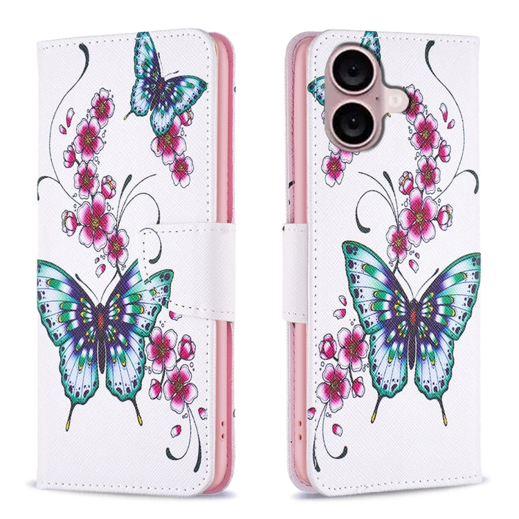 Custodia in pelle colorata per iPhone 16 Plus