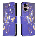 Custodia in pelle colorata per iPhone 16 Plus