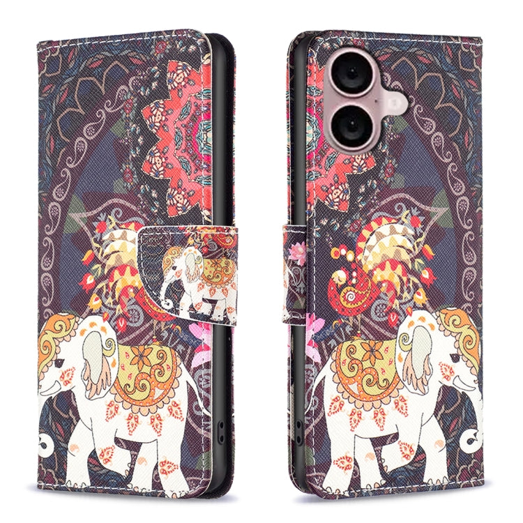 Custodia in pelle colorata per iPhone 16 Plus