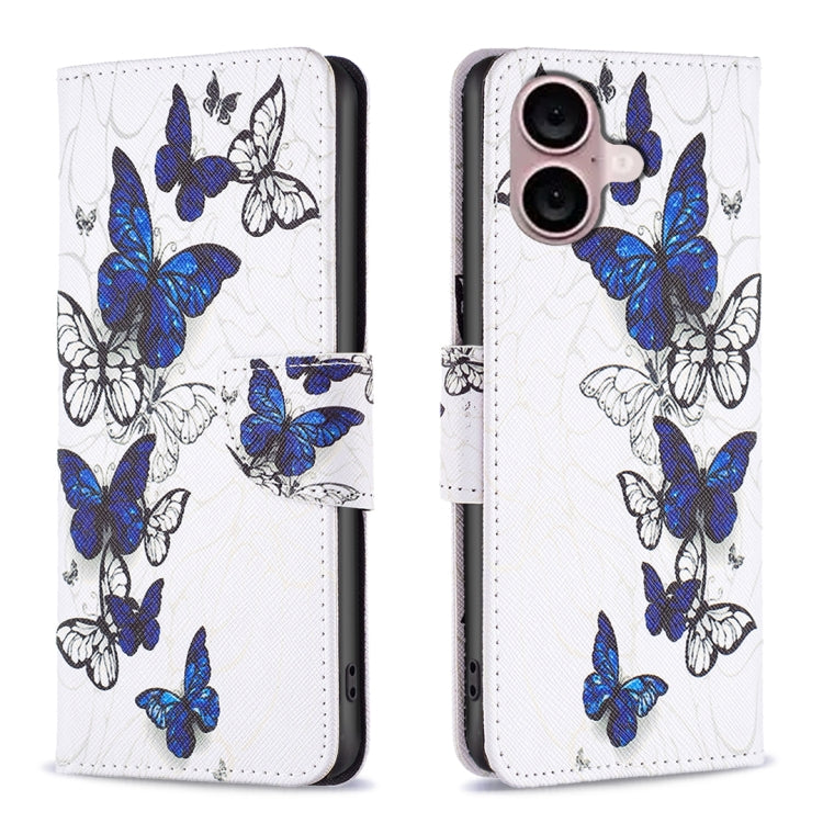 Custodia in pelle colorata per iPhone 16 Plus