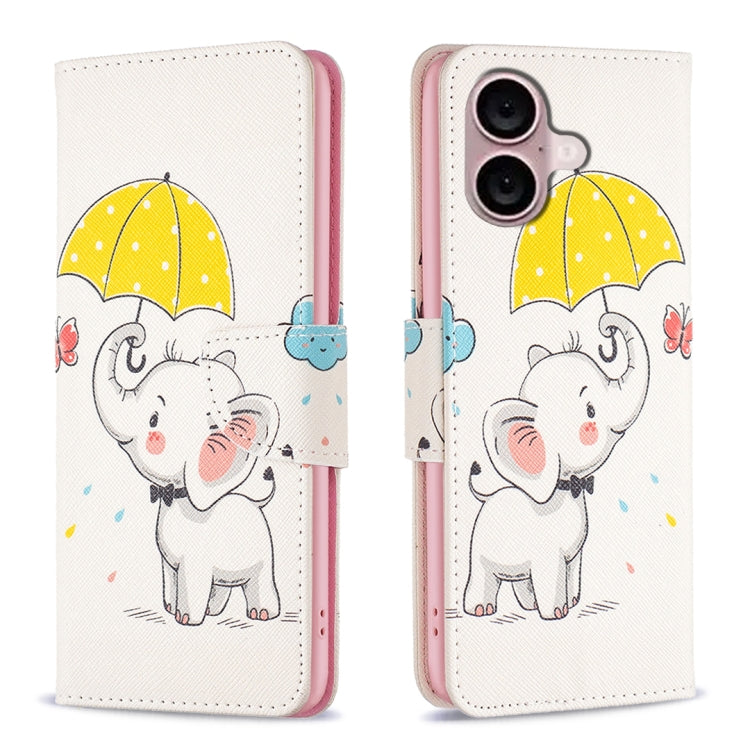 Custodia in pelle colorata per iPhone 16 Plus