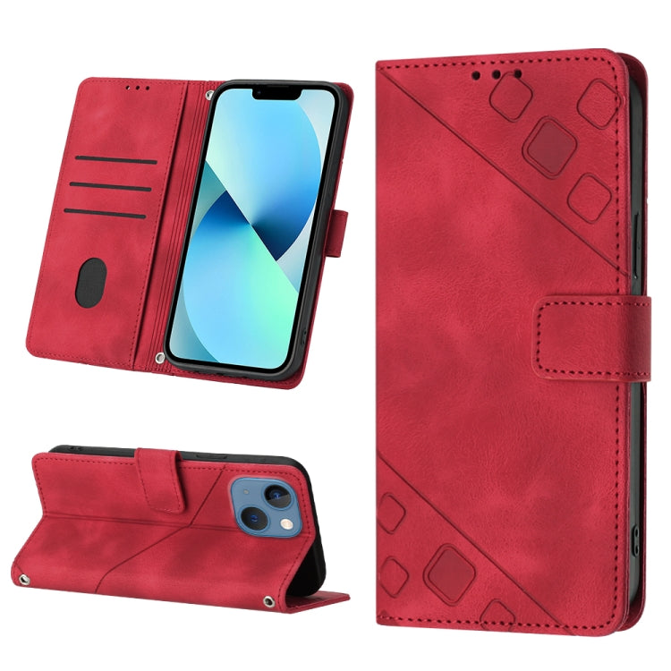 Custodia portafoglio in pelle goffrata per iPhone 15 e 16
