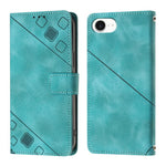 Custodia in pelle goffrata per iPhone 15 Pro e 16