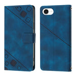 Custodia in pelle goffrata per iPhone 15 Pro e 16