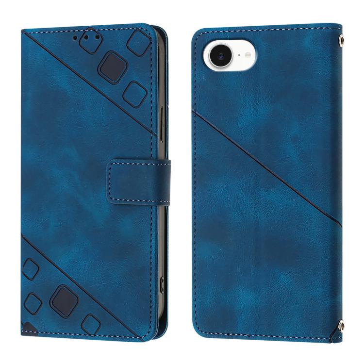 Custodia in pelle goffrata per iPhone 15 Pro e 16