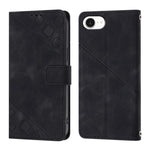 Custodia in pelle goffrata per iPhone 15 Pro e 16
