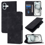 Custodia in pelle goffrata per iPhone 15 Pro e 16