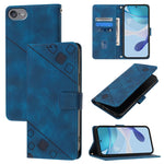 Custodia portafoglio in pelle goffrata per iPod Touch e iPhone 15