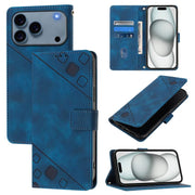 Custodia in pelle goffrata per iPhone 16