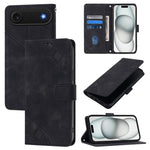 Custodia in pelle goffrata per iPhone 16 compatibile