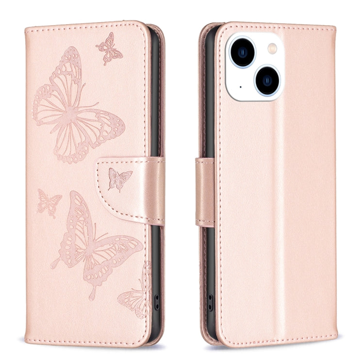 Custodia in pelle con farfalle per iPhone 15 Pro Max e Plus