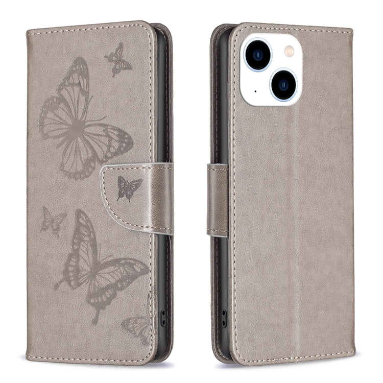 Custodia in pelle con farfalle per iPhone 15 Pro Max e Plus
