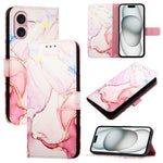Custodia portafoglio in pelle PU per iPhone 16