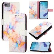 Cassa del telefono di cuoio di vibrazione del modello di marmo PT003, For iPhone 15, For iPod Touch 7 / 6 / 5