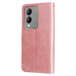 Custodia per telefono in pelle con cerniera in vitello alla moda, For vivo Y17s, For vivo Y36 4G / 5G Global, For vivo Y78 5G Global