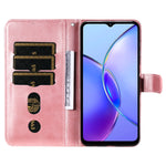 Custodia per telefono in pelle con cerniera in vitello alla moda, For vivo Y17s, For vivo Y36 4G / 5G Global, For vivo Y78 5G Global