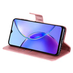 Custodia per telefono in pelle con cerniera in vitello alla moda, For vivo Y17s, For vivo Y36 4G / 5G Global, For vivo Y78 5G Global