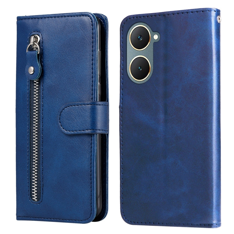 Custodia per telefono in pelle con cerniera in vitello alla moda, For vivo Y300 Pro, For vivo Y38 5G / T3x 5G Global, For vivo Y100 IDN / Y200e 5G Global, For vivo Y03 4G