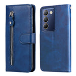 Custodia per telefono in pelle con cerniera in vitello alla moda, For vivo Y300 Pro, For vivo Y38 5G / T3x 5G Global, For vivo Y100 IDN / Y200e 5G Global, For vivo Y03 4G
