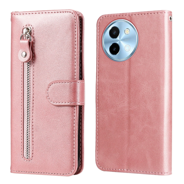 Custodia per telefono in pelle con cerniera in vitello alla moda, For vivo Y300 Pro, For vivo Y38 5G / T3x 5G Global, For vivo Y100 IDN / Y200e 5G Global, For vivo Y03 4G