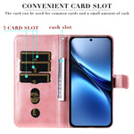 Custodia per telefono in pelle con cerniera in vitello alla moda, For vivo X200, For vivo X200 Pro mini, For vivo X200 Pro, For vivo V40 Lite 4G / 5G IDN